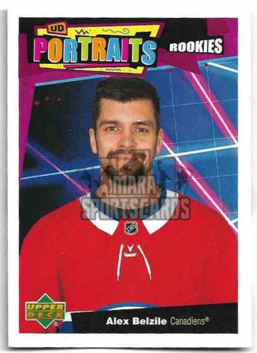Rookies UD Portraits ALEX BELZILE 20-21 UD Series 2
