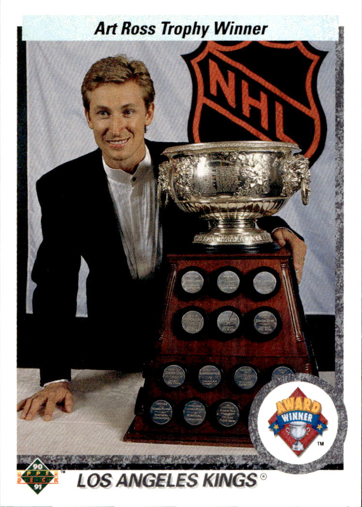 Art Ross Trophy Winner WAYNE GRETZKY 90-91 Upper Deck