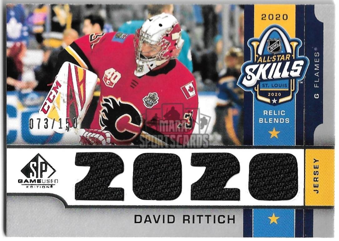 Jersey 2020 NHL All-Star Skills Relic Blends DAVID RITTICH 20-21 UD SP Game Used /150