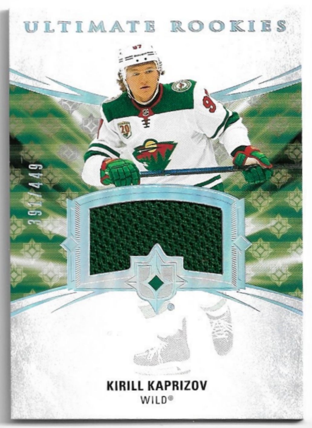 Jersey Ultimate Rookies KIRILL KAPRIZOV 20-21 UD Ultimate Collection /449
