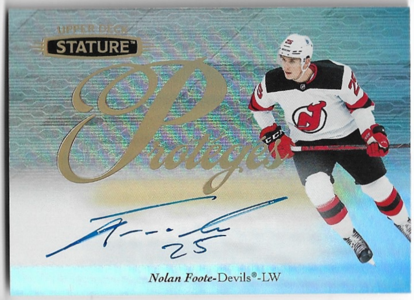 Auto Rookie Proteges NOLAN FOOTE 20-21 UD Stature