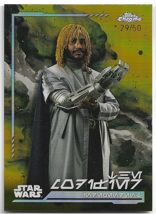 Gold Refractor Aurebesh Variations THE MODIFIER 2024 Topps Chrome Star Wars /50