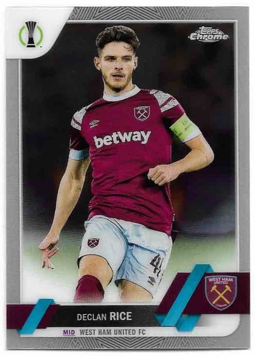 DECLAN RICE 22-23 Topps Chrome UEFA CC