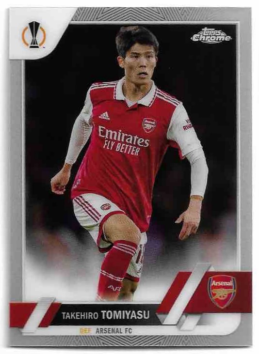 TAKEHIRO TOMIYASU 22-23 Topps Chrome UEFA CC