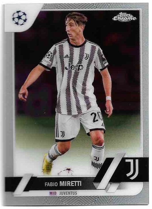 FABIO MIRETTI 22-23 Topps Chrome UEFA CC