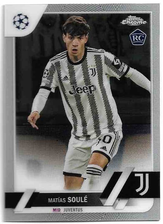 Rookie MATIAS SOULE 22-23 Topps Chrome UEFA CC