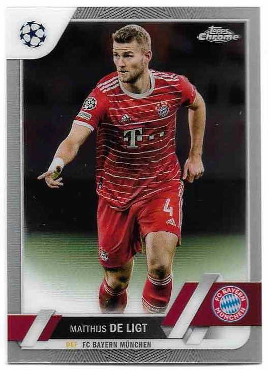 MATTHIJS DE LIGT 22-23 Topps Chrome UEFA CC