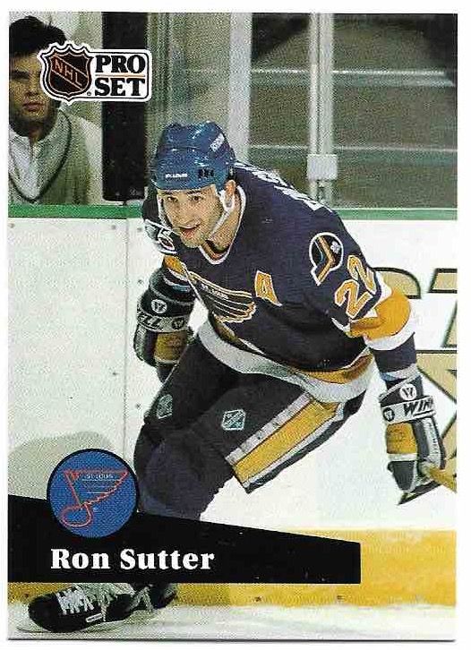 RON SUTTER 91-92 Pro Set