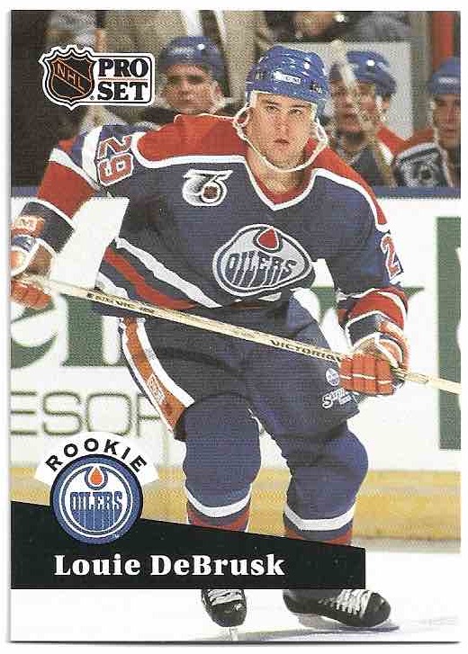 Rookie LOUIE DEBRUSK 91-92 Pro Set