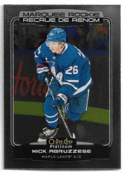 Marquee Rookie NICK ABRUZZESE 22-23 UD O-Pee-Chee OPC Platinum