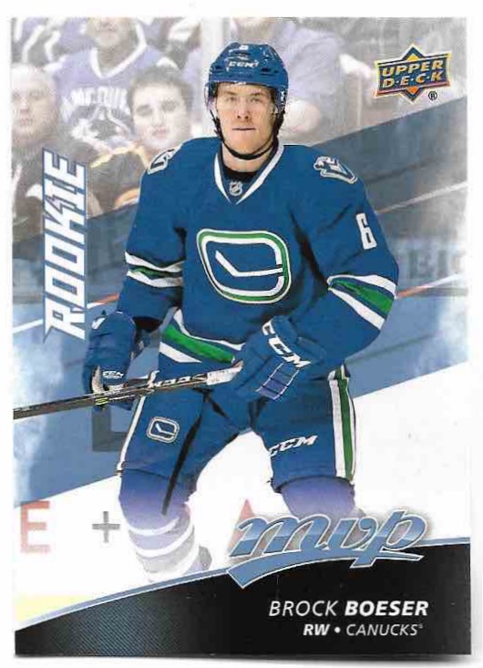 Rookie BROCK BOESER 17-18 UD MVP
