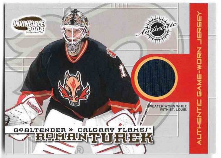 Jersey Authentic Game-Worn ROMAN TUREK 03-04 Pacific Invincible /1100