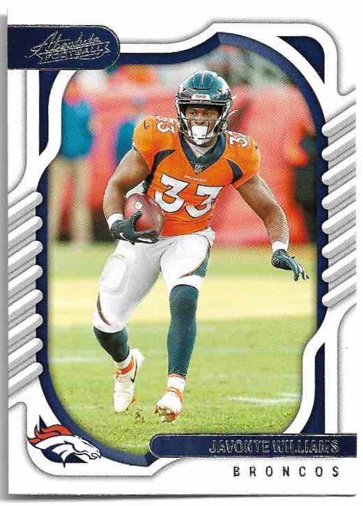JAVONTE WILLIAMS 2022 Panini Absolute Football