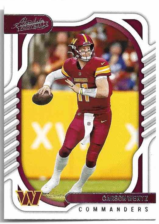 CARSON WENTZ 2022 Panini Absolute Football