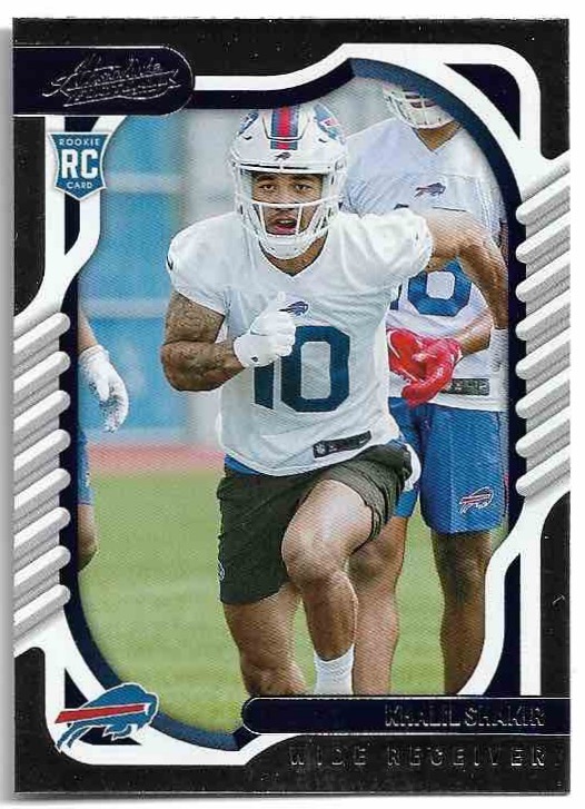 Rookie KHALIL SHAKIR 2022 Panini Absolute Football
