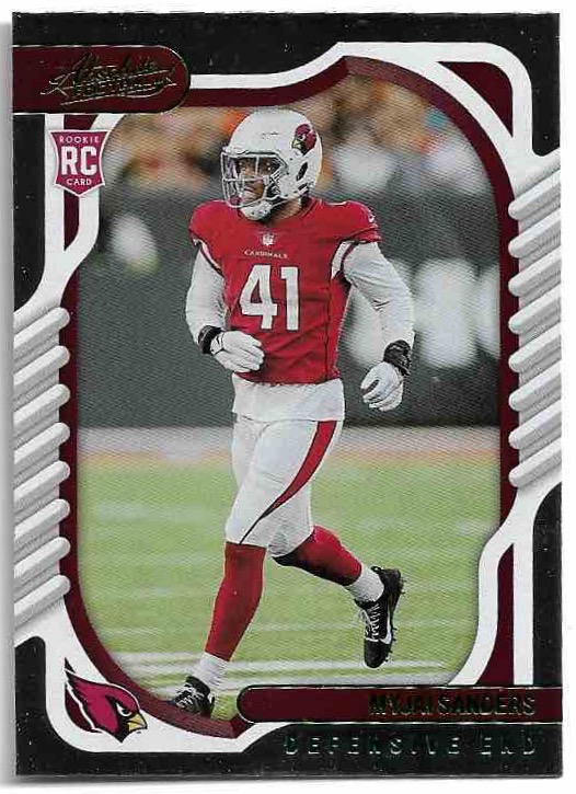 Rookie Green MYJAI SANDERS 2022 Panini Absolute Football