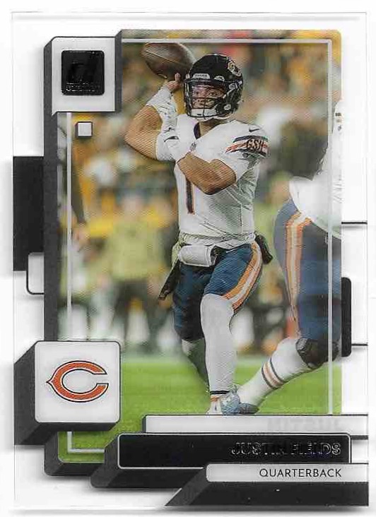 Clear Cut JUSTIN FIELDS 2022 Panini Clearly Donruss Fooball