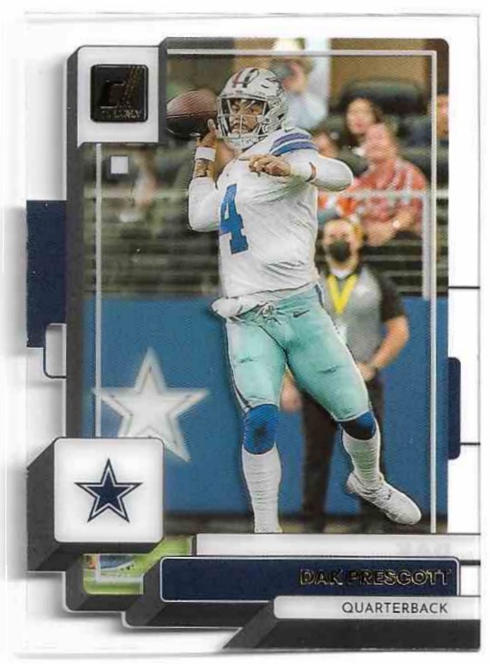 Clear Cut DAK PRESCOTT 2022 Panini Clearly Donruss Fooball