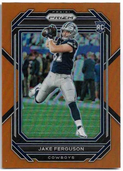 Orange Prizm Rookie Jake Ferguson 2022 Panini Prizm Football /249