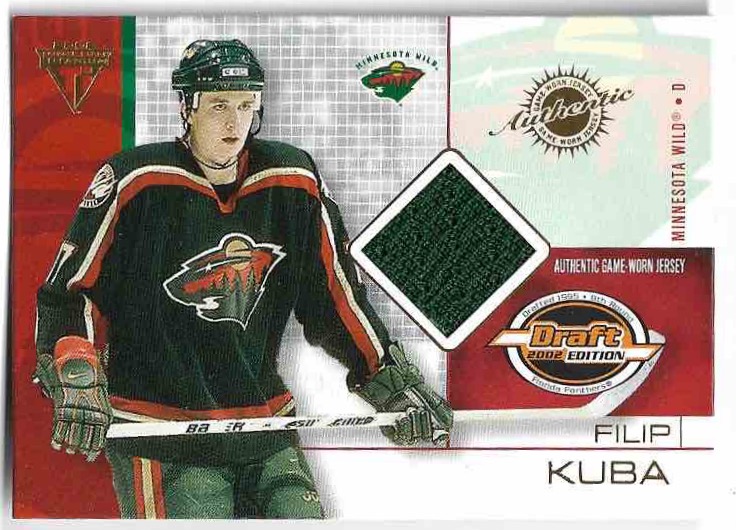 Jersey Authentic Game-Worn Jersey FILIP KUBA 02-03 Pacific Titanium Draft E.