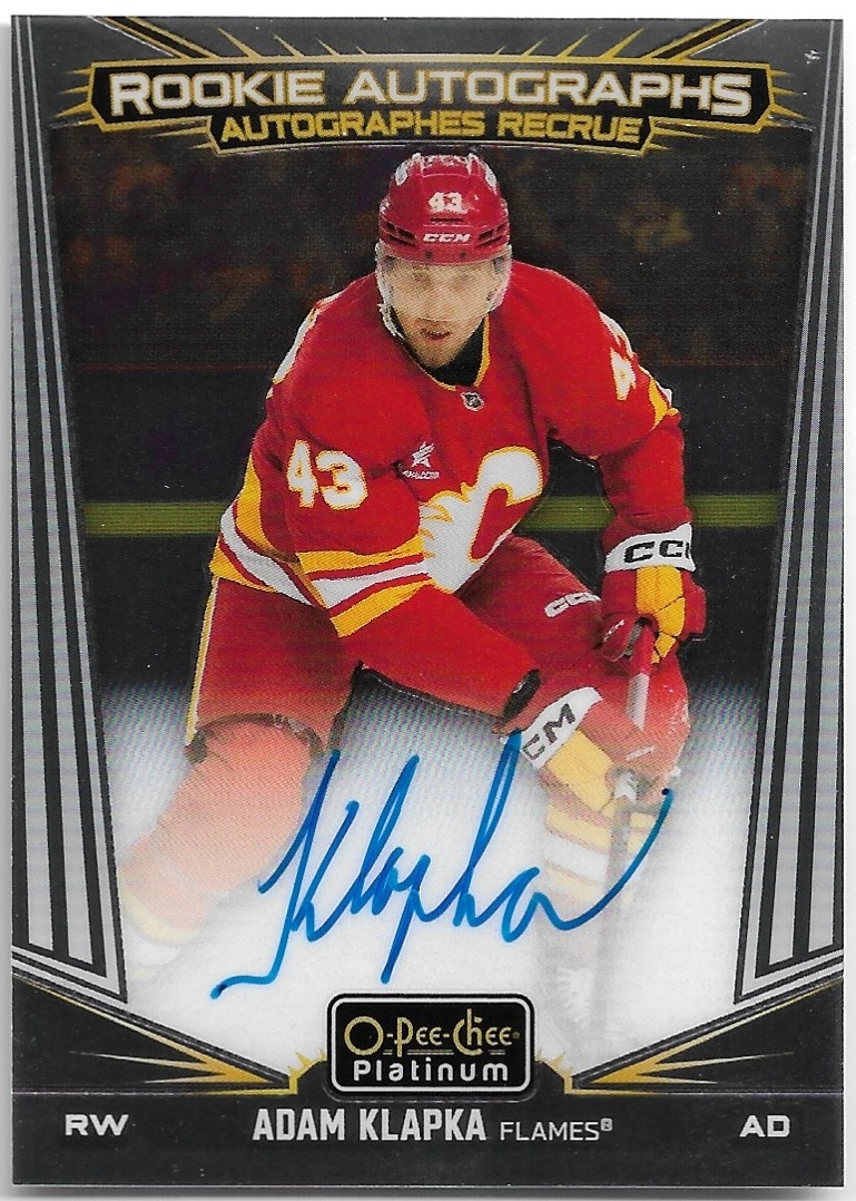 Autographs Rookie  ADAM KLAPKA 24-25 UD O-Pee-Chee OPC Platinum