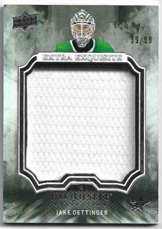 Jersey Extra Exquisite Collection JAKE OETTINGER 23-24 UD Black Diamond /99