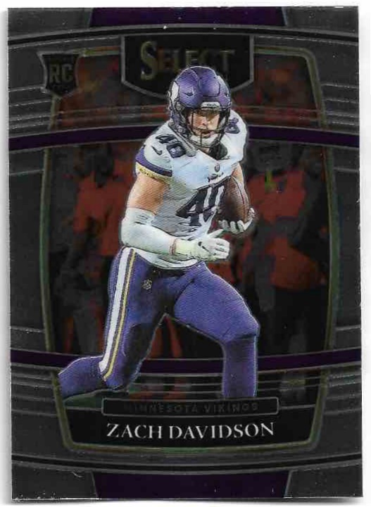 Rookie Concourse ZACH DAVIDSON 2021 Panini Select Football