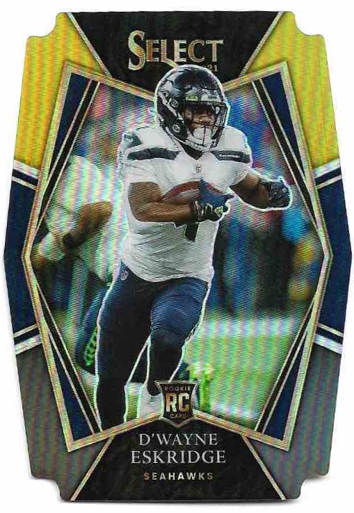 RC Black & Gold Die-Cut Premier L. D'WAYNE ESKRIDGE 2021 Panini Select Football