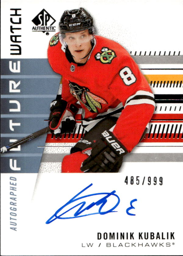 Auto Rookie Future Watch DOMINIK KUBALÍK 19-20 UD SP Authentic /999