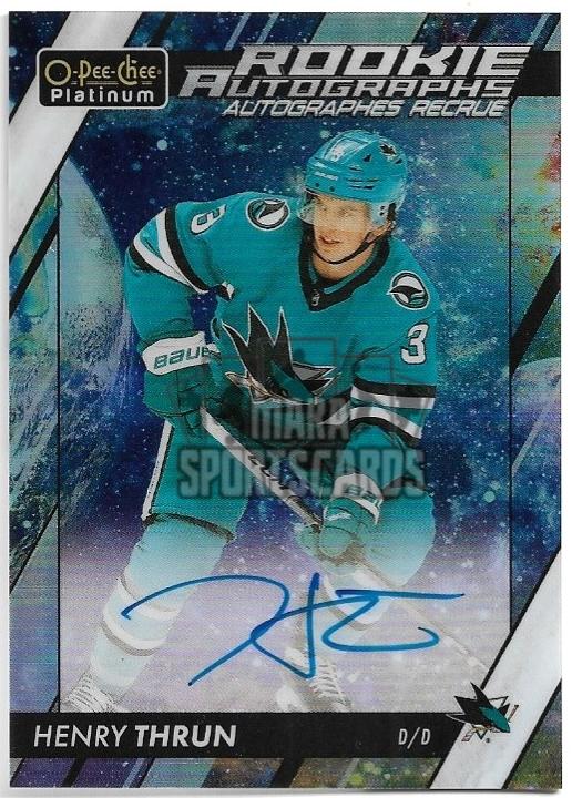 Auto Cosmic Rookie Autographs HENRY THRUN 23-24 UD O-Pee-Chee OPC Platinum /65