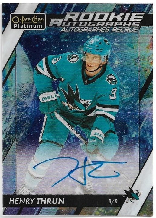 Auto Cosmic Rookie Autographs HENRY THRUN 23-24 UD O-Pee-Chee OPC Platinum /65
