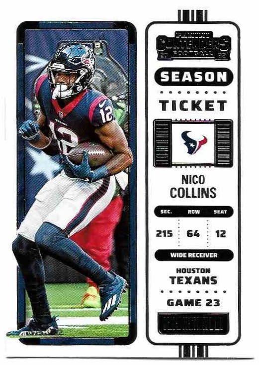 NICO COLLINS 2022 Panini Contenders Football