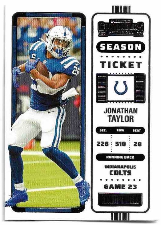 JONATHAN TAYLOR 2022 Panini Contenders Football