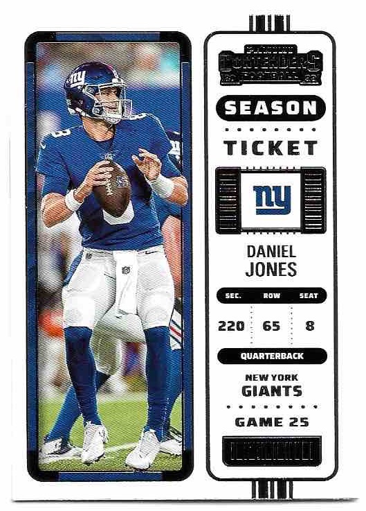 DANIEL JONES 2022 Panini Contenders Football
