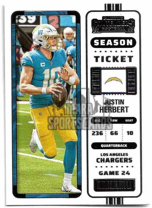 JUSTIN HERBERT 2022 Panini Contenders Football