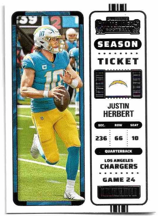 JUSTIN HERBERT 2022 Panini Contenders Football