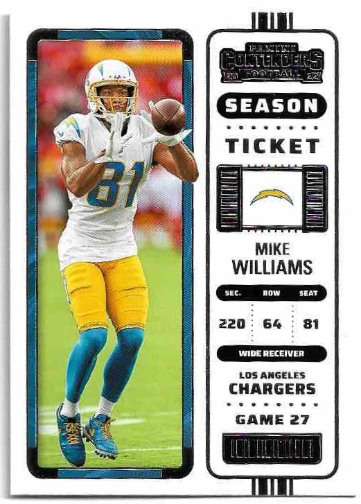MIKE WILLIAMS 2022 Panini Contenders Football