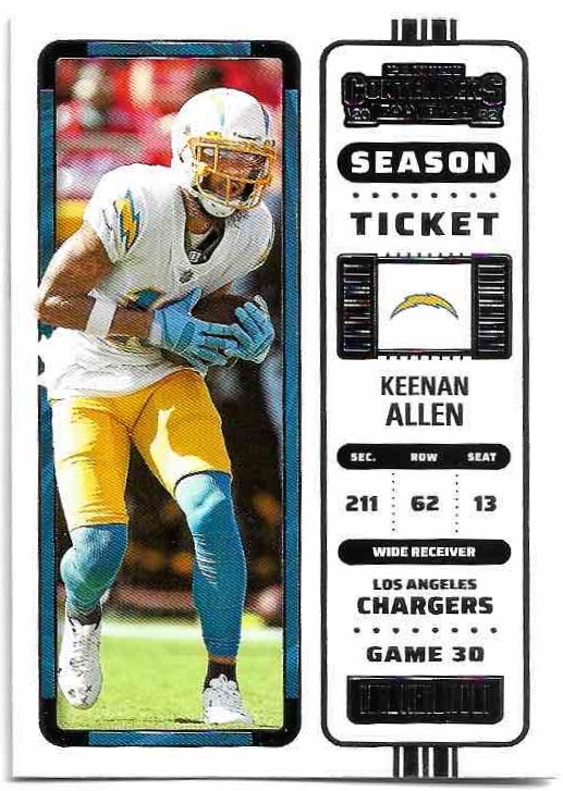KEENAN ALLEN 2022 Panini Contenders Football