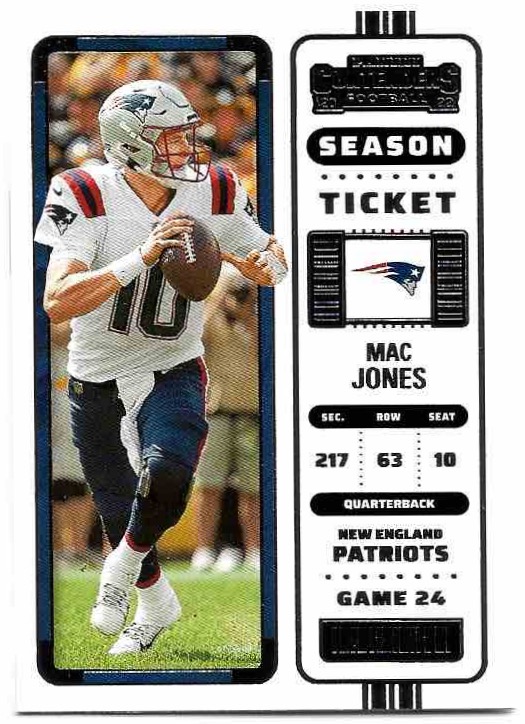 MAC JONES 2022 Panini Contenders Football