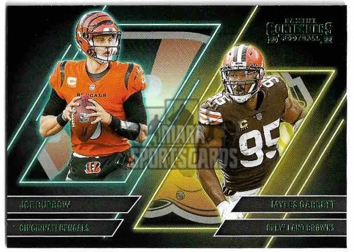 Emerald Contenders Series BURROW/GARRETT 2022 Panini Contenders Football