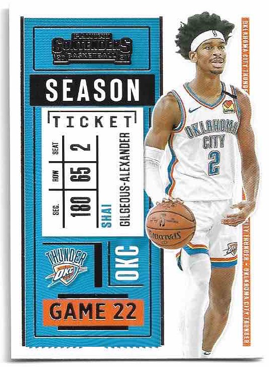 SHAI GILGEOUS-ALEXANDER 20-21 Panini Contenders Basketball