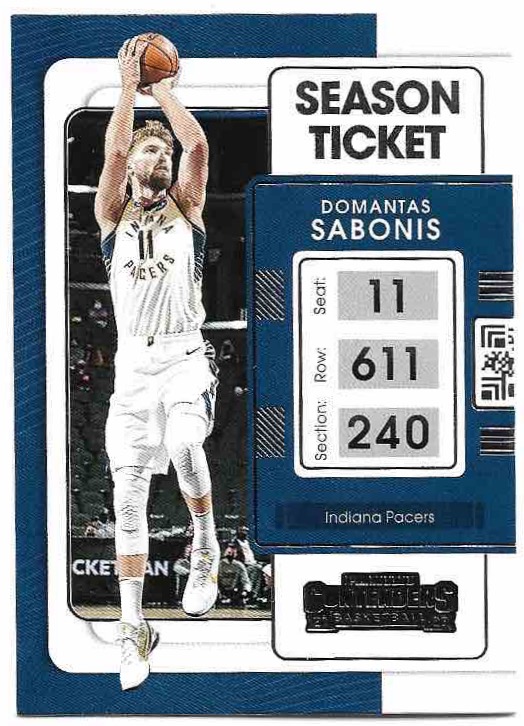 DOMANTAS SABONIS 21-22 Panini Contenders Basketball