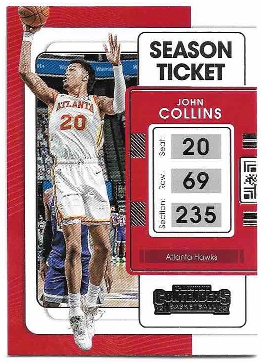 JOHN COLLINS 21-22 Panini Contenders Basketball