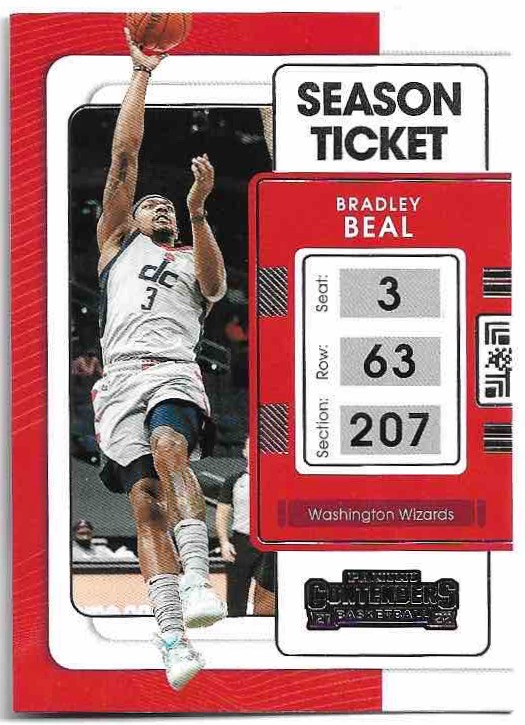 BRADLEY BEAL 21-22 Panini Contenders Basketball