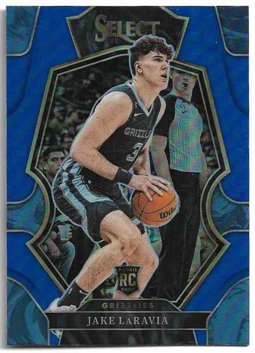 Rookie Blue Prizm Premier Level JAKE LARAVIA 22-23 Panini Select Basketball