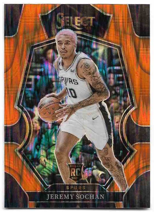 RC Orange Flash Prizm Premier Level JEREMY SOCHAN 22-23 Panini Select Basketball