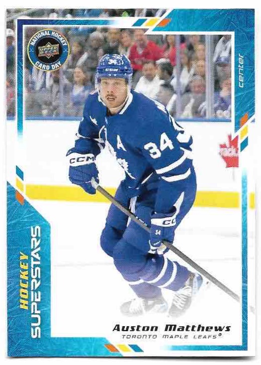 Hockey Super Stars AUSTON MATTHEWS 2024 UD National Hockey Card Day