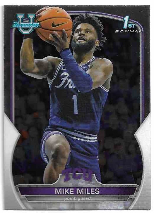 MIKE MILES 22-23 Bowman University Chrome Basketball