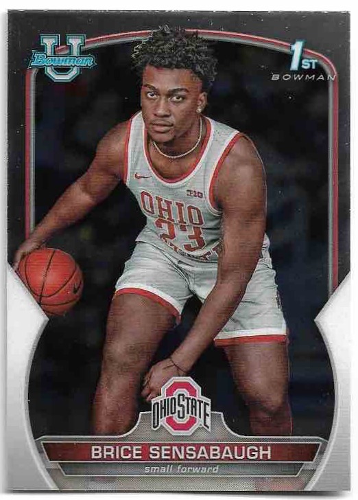 BRICE SENSABAUGH 22-23 Bowman University Chrome Basketball