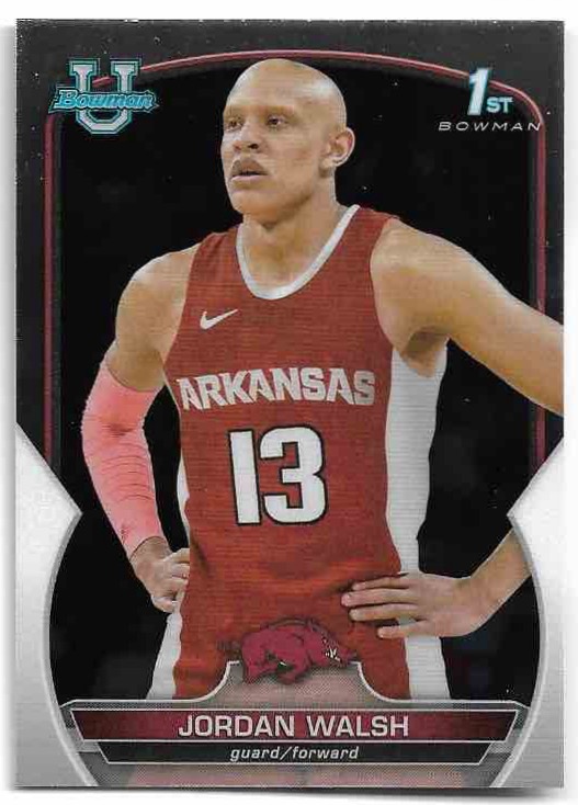 JORDAN WALSH 22-23 Bowman University Chrome Basketball
